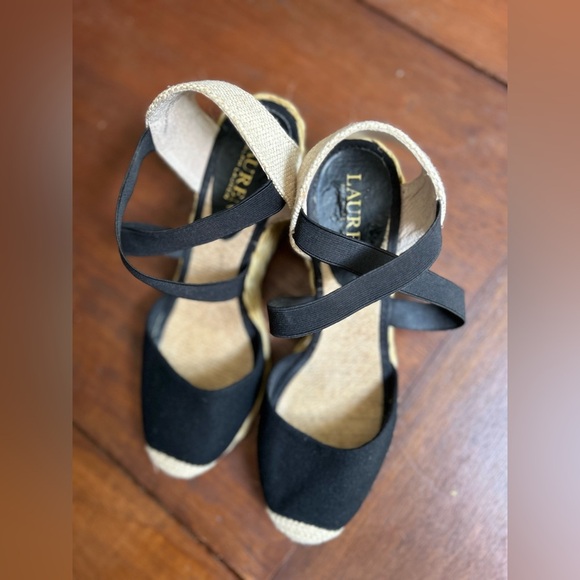 Ralph Lauren Espadrille platforms size 6.5 - Picture 6 of 12